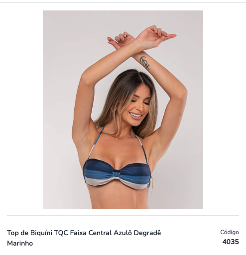 Top Degradê Marinho